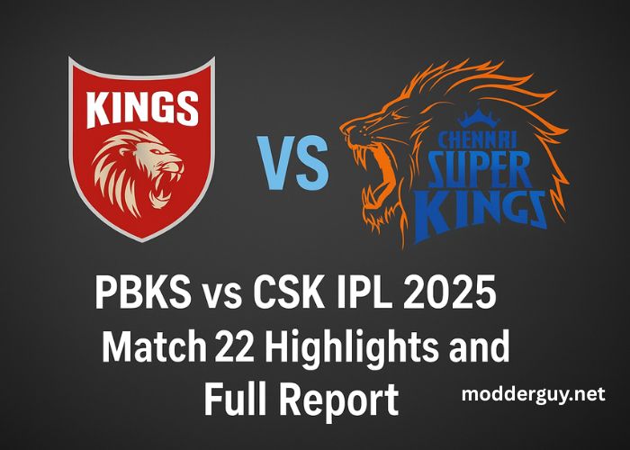 Punjab Kings vs Chennai Super Kings Cricket Scorecard & H2H, 22nd Match – IPL 2025 Punjab Kings vs Chennai Super Kings Cricket Scorecard & H2H, 22nd Match – IPL 2025