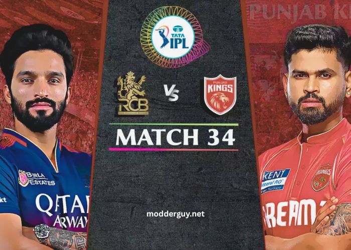 Royal Challengers Bengaluru vs Punjab Kings Cricket Scorecard & H2H, 34th Match – IPL 2025 RCB vs PBKS Cricket Scorecard & H2H, 34th Match – IPL 2025