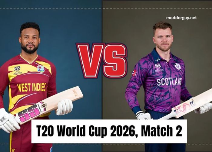 Scotland Vs West Indies Scorecard, ICC T20 2nd Match – World Cup 2026 WI vs SCO Cricket Scorecard, ICC T20 2nd Match – 2026